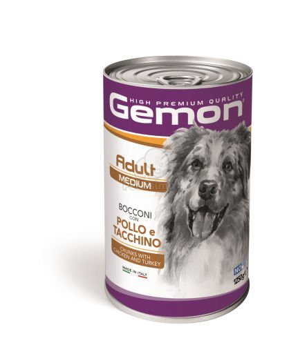 Gemon Medium Adult kutyakonzerv - csirke, pulyka  1250 g
