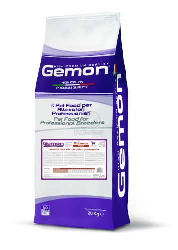 Gemon All Breeds Adult száraz kutyatáp - bárány, rizs  20 kg