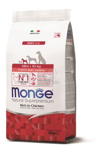 Monge Daily Line Mini Puppy & Junior száraz kutyatáp - csirke  3 kg