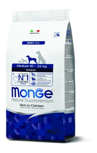 Monge Daily Line Medium Senior száraz kutyatáp - csirke  3 kg