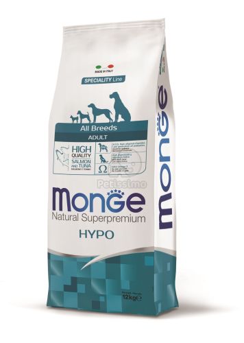 Monge Speciality Line All Breeds Adult Hypoallergenic száraz kutyatáp - lazac & tonhal  12 kg