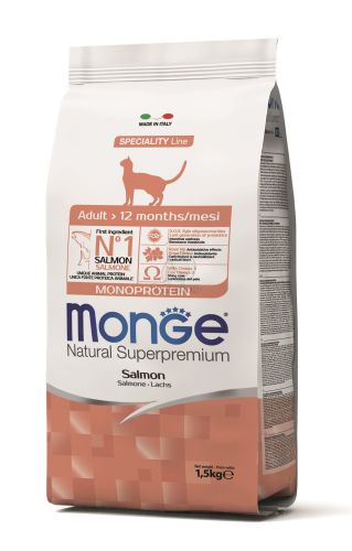 Monge Cat Adult Monoprotein - lazac  1.5 kg
