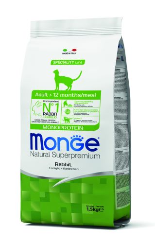 Monge Cat Adult Monoprotein - nyúl  1.5 kg