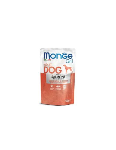Monge Grill Dog Vegyes Falatok lazac/sertés/bárány - Adult 12x100 g 12 x  100 g