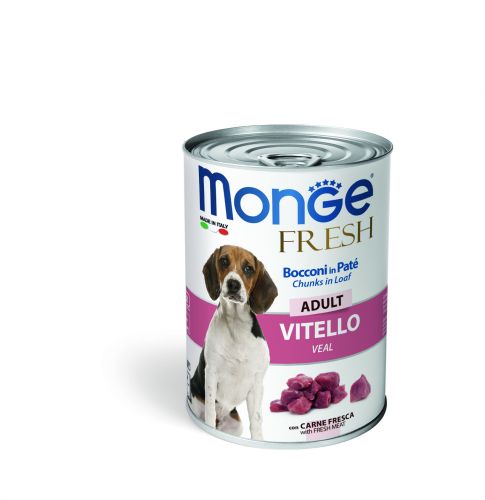 Monge Dog Fresh Adult konzerv - borjú  400 g