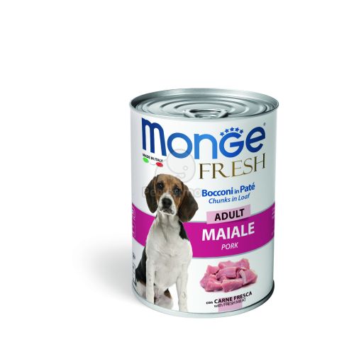 Monge Dog Fresh Adult konzerv - sertés  400 g