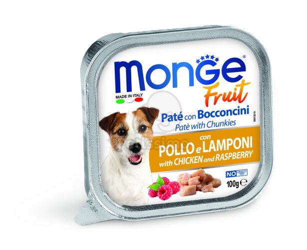 Monge Dog Fruit paté - csirke, málna  100 g