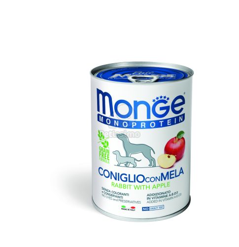Monge Dog Monoprotein Fruits paté - nyúl, alma  400 g