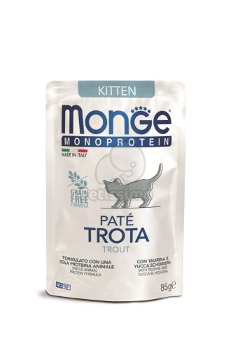 Monge Cat Monoprotein Paté Kitten - pisztráng  85 g