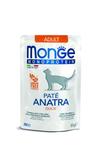 Monge Cat Monoprotein Paté Adult - kacsa  85 g