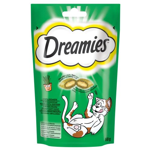 Dreamies jutalomfalat macskagyökér ízesítésben macskák részére  60 g