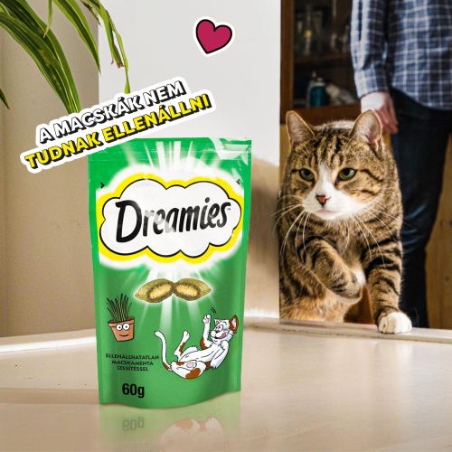 Dreamies jutalomfalat macskagyökér ízesítésben macskák részére  60 g