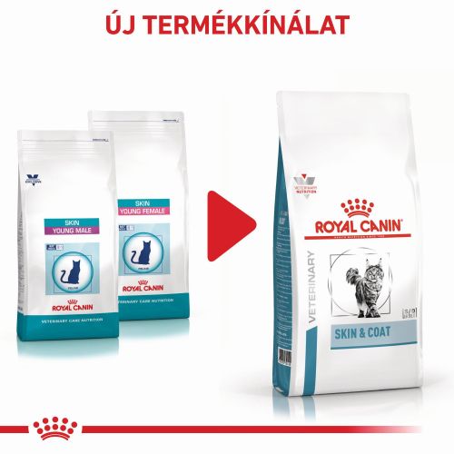 Royal Canin Skin&Coat diétás száraz állateledel felnőtt macskák számára  0.4 kg