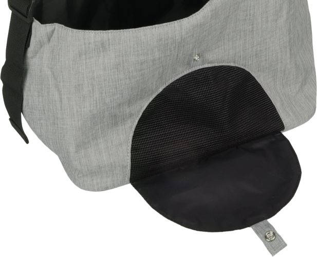 Flamingo oldaltáska kutyáknak 44x20x20cm szürke   1 db