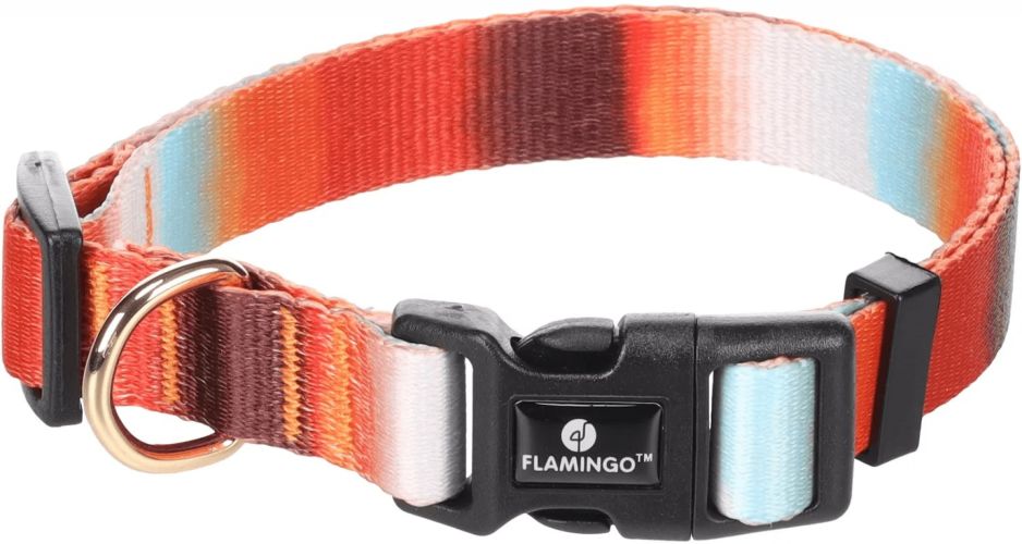 Flamingo kutya nyakörv "NAJA" színes m-es   1 db