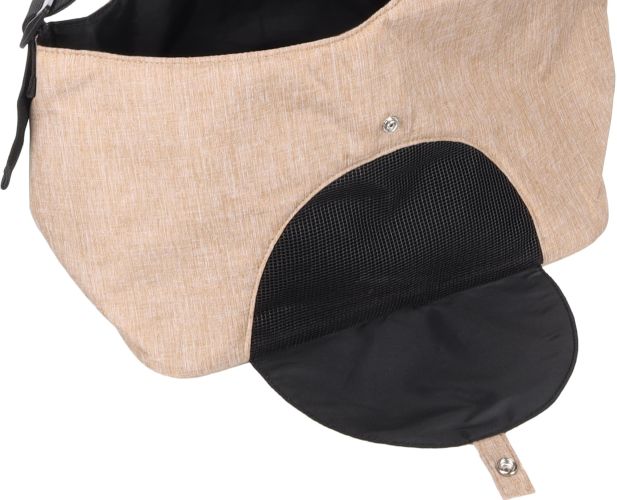 Flamingo oldaltáska kutyáknak 44x20x20cm bézs   1 db