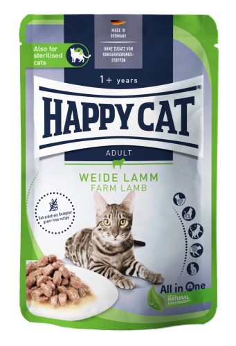 Happy Cat pouch szósz culinary bárány állateledel macskák részére 20 x  85 g
