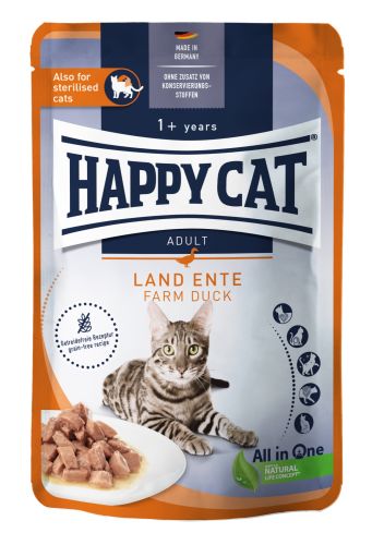 Happy Cat pouch szósz culinary kacsa macskák részére 20 x  85 g