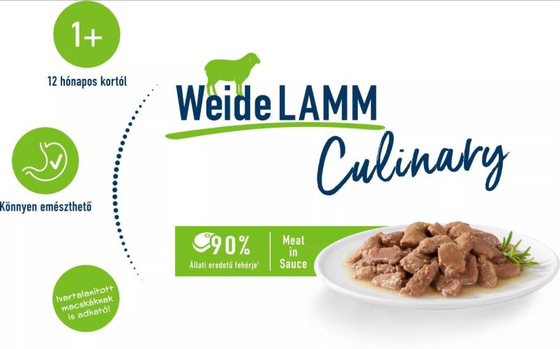 Happy Cat pouch szósz culinary bárány állateledel macskák részére  85 g