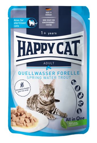 Happy Cat pouch szósz culinary pisztráng macskák részére  85 g