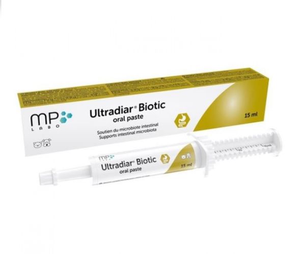 Ultradiar Biotic orális paszta a bélmikrobiom támogatására kutyák és macskák részére  15 ml