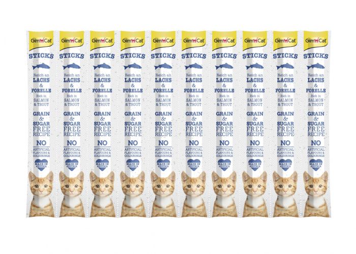 GimCat Sticks - lazac-pisztráng  10 db