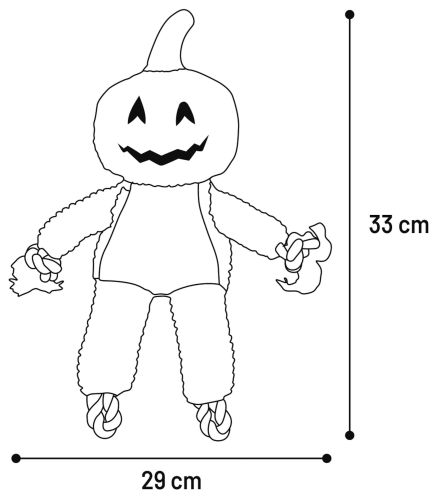 Flamingo Halloweeni Tökfigura kötéllel  1 db