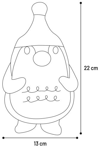 Flamingo karácsonyi kutyajáték - pingvinek több formában  1 db