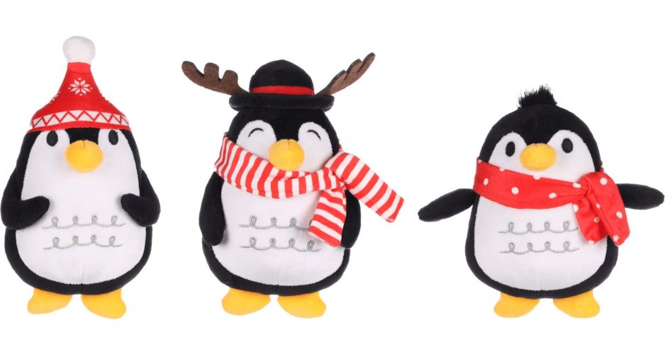 Flamingo karácsonyi kutyajáték - pingvinek több formában  1 db