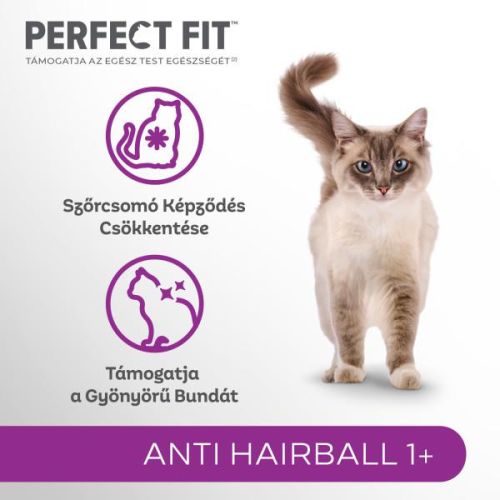 Perfect Fit Anti Hairball 1+ macskaeledel szőrlabda ellen csirkével  1.4 kg