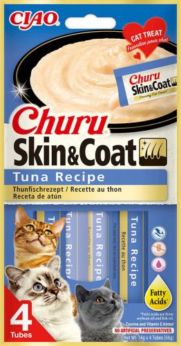 Inaba Cat Churu Skin&Coat - tonhal 4 x  14 g