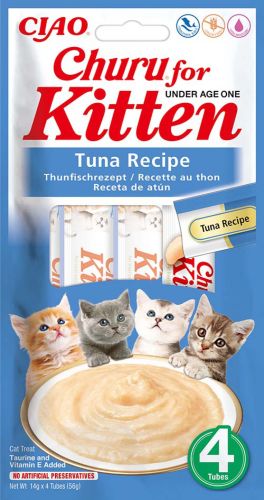 Inaba Cat Churu kölyök - Tonhal 4 x  14 g