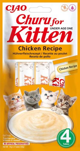 Inaba Cat Churu kölyök - Csirke 4 x  14 g