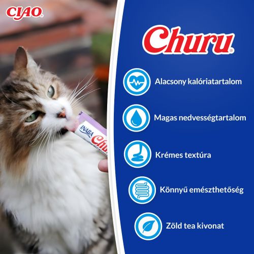 Inaba Cat Churu Ciao tonhalas mix - tonhal-csirke-fésűkagyló-sajt 20 x  14 g