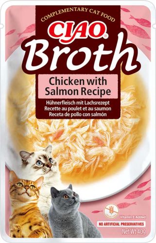 Inaba Cat Churu Ciao Broth - csirke-lazac  40 g