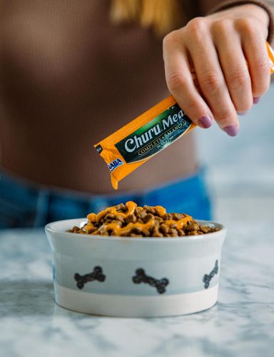 Inaba Dog Churu Meal Topper - csirke-sütőtök 4 x  14 g