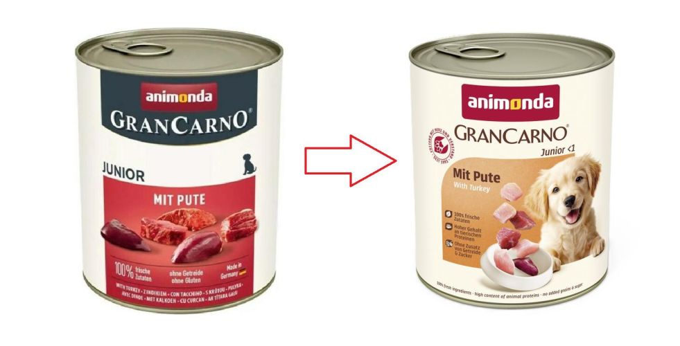 Animonda GranCarno Junior mit Pute konzerv, pulyka  400 g