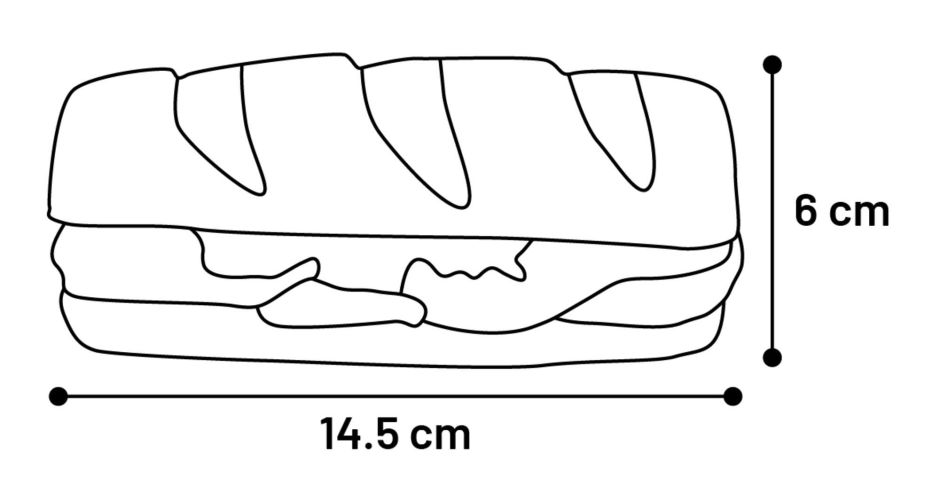Flamingo latex játék - Brefa hamburger / szendvics  1 db