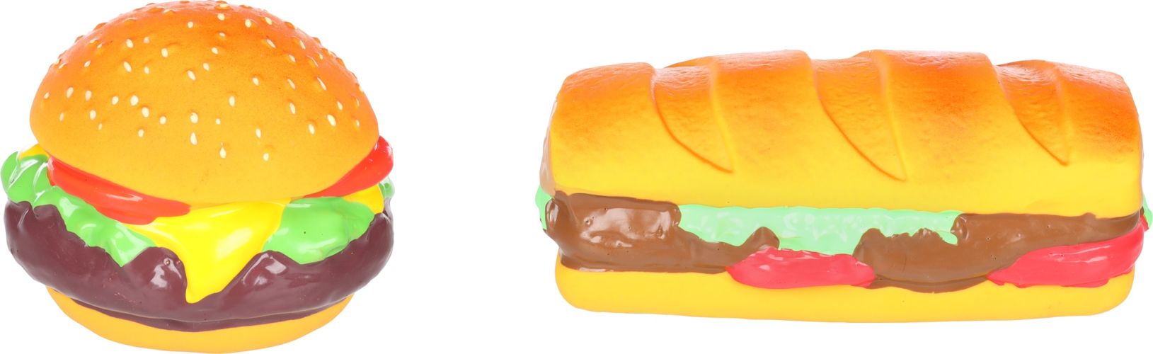 Flamingo latex játék - Brefa hamburger / szendvics  1 db