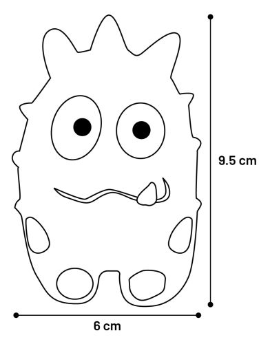 Flamingo latex játék - Bibber szörnyek  1 db