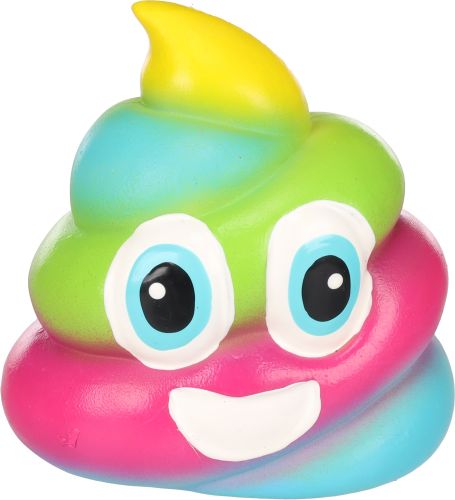 Flamingo latex játék - Tish mosolygó kaki szivárvány színben  1 db