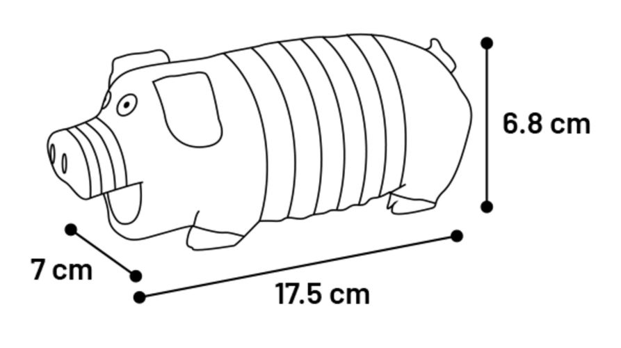Flamingo latex játék - Eyo malac  1 db