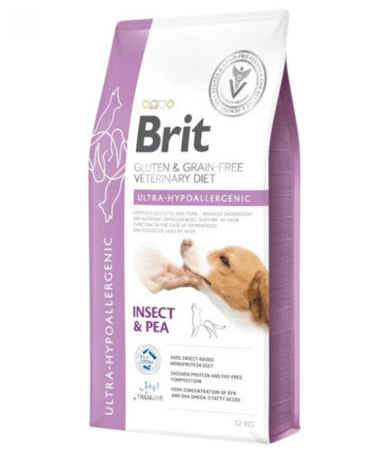 Brit Veterinary Diet ultra-hipoallergén táp kutyáknak  12 kg