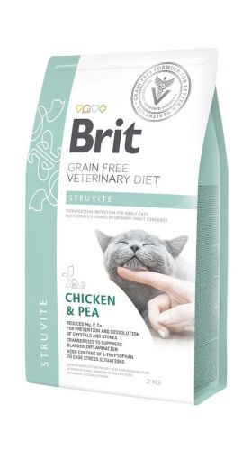 Brit Veterinary Diet diétás táp struvit kövek feloldására macskáknak  2 kg