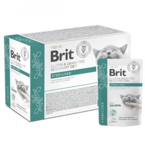 Brit Veterinary Diet pouch ivartalanított macskáknak 12 x  85 g