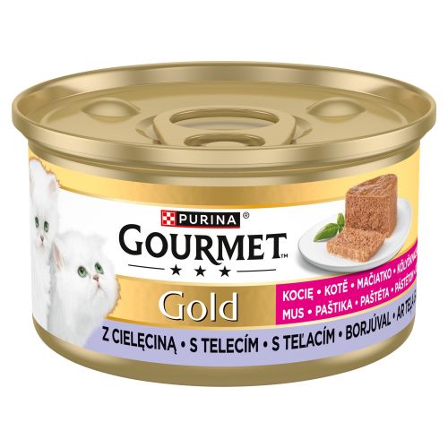 Gourmet Gold Kitten Pástétom borjúval  85 g