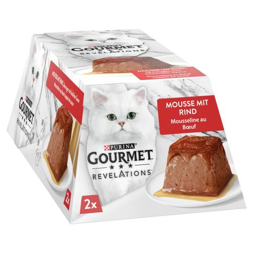 Gourmet Revelations pástétom marhával és szósszal - nedves macskaeledel 2 x 57 g