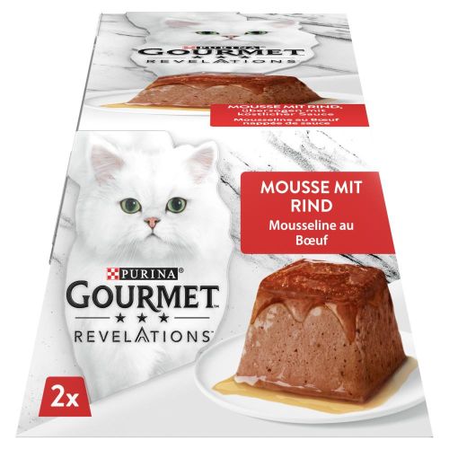 Gourmet Revelations pástétom marhával és szósszal - nedves macskaeledel 2 x 57 g