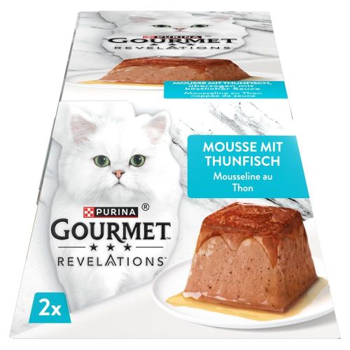 Gourmet Revelations pástétom tonhallal és szósszal - nedves macskaeledel 2 x 57 g