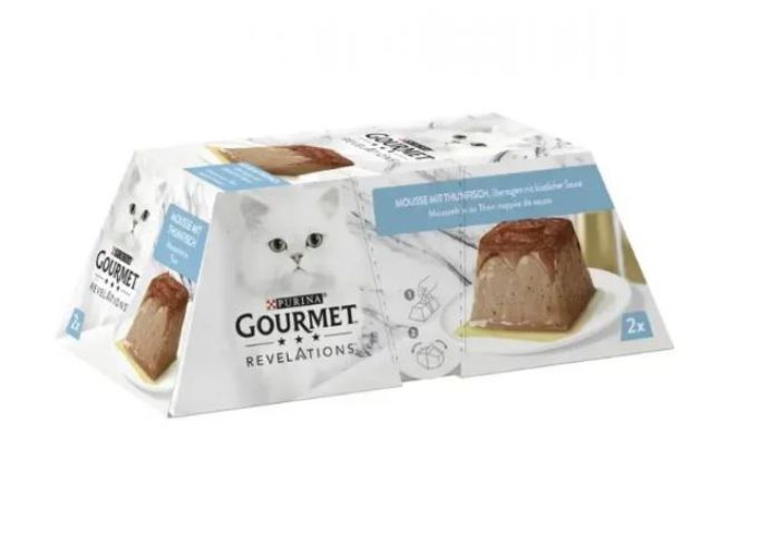 Gourmet Revelations pástétom tonhallal és szósszal - nedves macskaeledel 2 x 57 g